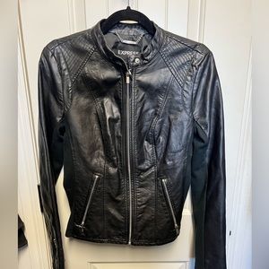 Express Women’s Black Leather Jacket